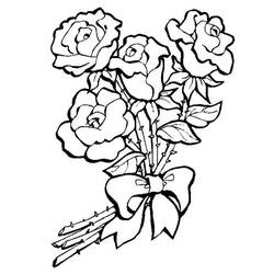 ぬりえページ: バラ (自然) #162015 - 無料の印刷可能なぬりえページ