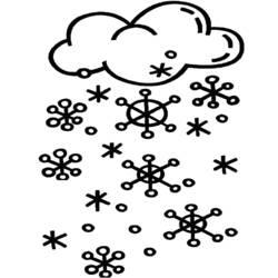 ぬりえ: 雪 - 無料の印刷可能なぬりえページ