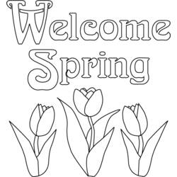 ぬりえページ: 春の季節 (自然) #164752 - 無料の印刷可能なぬりえページ