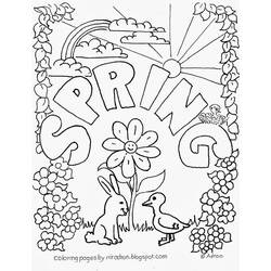ぬりえページ: 春の季節 (自然) #164775 - 無料の印刷可能なぬりえページ