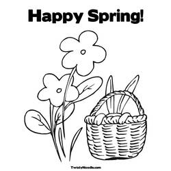 ぬりえページ: 春の季節 (自然) #164793 - 無料の印刷可能なぬりえページ