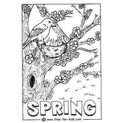 ぬりえページ: 春の季節 (自然) #164841 - 無料の印刷可能なぬりえページ