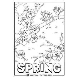 ぬりえページ: 春の季節 (自然) #164859 - 無料の印刷可能なぬりえページ
