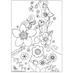 ぬりえページ: 春の季節 (自然) #164861 - 無料の印刷可能なぬりえページ