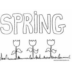 ぬりえページ: 春の季節 (自然) #164906 - 無料の印刷可能なぬりえページ