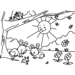 ぬりえページ: 春の季節 (自然) #164949 - 無料の印刷可能なぬりえページ