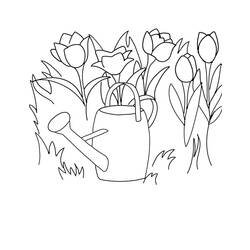 ぬりえページ: 春の季節 (自然) #164951 - 無料の印刷可能なぬりえページ