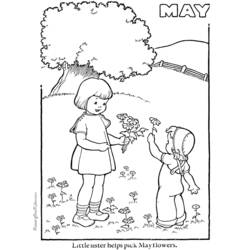ぬりえページ: 春の季節 (自然) #164970 - 無料の印刷可能なぬりえページ