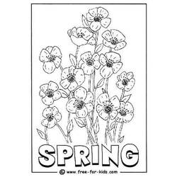 ぬりえページ: 春の季節 (自然) #165030 - 無料の印刷可能なぬりえページ
