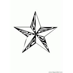 ぬりえページ: 星 (自然) #155926 - 無料の印刷可能なぬりえページ