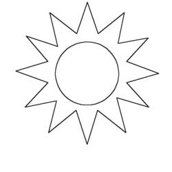 ぬりえページ: 太陽 (自然) #157903 - 無料の印刷可能なぬりえページ