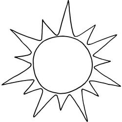 ぬりえページ: 太陽 (自然) #157904 - 無料の印刷可能なぬりえページ