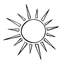 ぬりえページ: 太陽 (自然) #157905 - 無料の印刷可能なぬりえページ