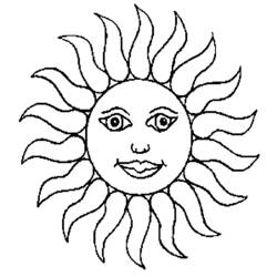 ぬりえページ: 太陽 (自然) #157910 - 無料の印刷可能なぬりえページ