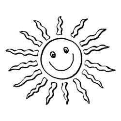 ぬりえページ: 太陽 (自然) #157929 - 無料の印刷可能なぬりえページ