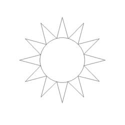 ぬりえページ: 太陽 (自然) #157936 - 無料の印刷可能なぬりえページ