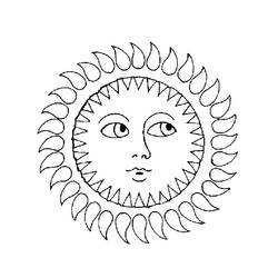 ぬりえページ: 太陽 (自然) #157941 - 無料の印刷可能なぬりえページ