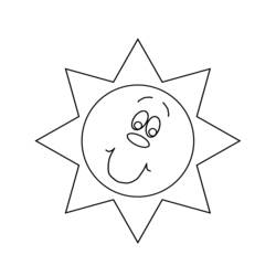 ぬりえページ: 太陽 (自然) #157949 - 無料の印刷可能なぬりえページ