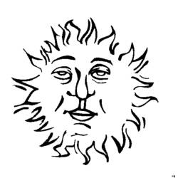 ぬりえページ: 太陽 (自然) #157952 - 無料の印刷可能なぬりえページ