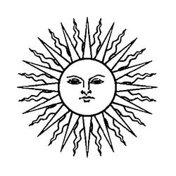 ぬりえページ: 太陽 (自然) #157958 - 無料の印刷可能なぬりえページ