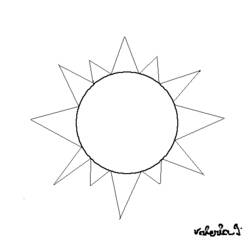 ぬりえページ: 太陽 (自然) #157966 - 無料の印刷可能なぬりえページ
