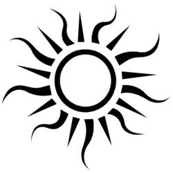 ぬりえページ: 太陽 (自然) #157977 - 無料の印刷可能なぬりえページ