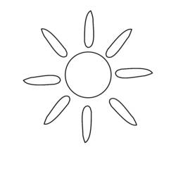 ぬりえページ: 太陽 (自然) #157985 - 無料の印刷可能なぬりえページ