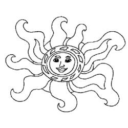 ぬりえページ: 太陽 (自然) #157986 - 無料の印刷可能なぬりえページ