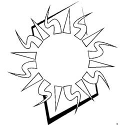 ぬりえページ: 太陽 (自然) #157990 - 無料の印刷可能なぬりえページ