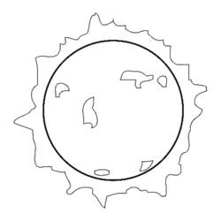 ぬりえページ: 太陽 (自然) #157991 - 無料の印刷可能なぬりえページ