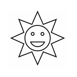 ぬりえページ: 太陽 (自然) #158019 - 無料の印刷可能なぬりえページ