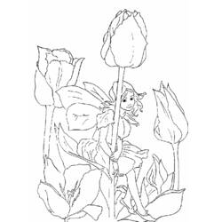 ぬりえページ: チューリップ (自然) #161716 - 無料の印刷可能なぬりえページ