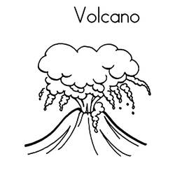 ぬりえページ: 火山 (自然) #166572 - 無料の印刷可能なぬりえページ