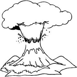 ぬりえページ: 火山 (自然) #166579 - 無料の印刷可能なぬりえページ
