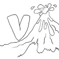 ぬりえページ: 火山 (自然) #166618 - 無料の印刷可能なぬりえページ