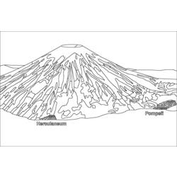 ぬりえページ: 火山 (自然) #166628 - 無料の印刷可能なぬりえページ