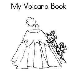 ぬりえページ: 火山 (自然) #166631 - 無料の印刷可能なぬりえページ