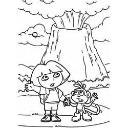ぬりえページ: 火山 (自然) #166632 - 無料の印刷可能なぬりえページ
