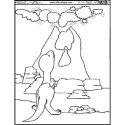 ぬりえページ: 火山 (自然) #166635 - 無料の印刷可能なぬりえページ