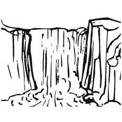 ぬりえページ: 滝 (自然) #159773 - 無料の印刷可能なぬりえページ