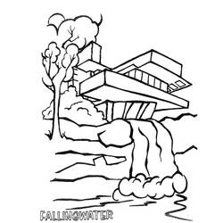 ぬりえページ: 滝 (自然) #159916 - 無料の印刷可能なぬりえページ