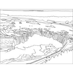 ぬりえページ: 滝 (自然) #159937 - 無料の印刷可能なぬりえページ