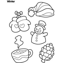ぬりえページ: 冬季 (自然) #164466 - 無料の印刷可能なぬりえページ