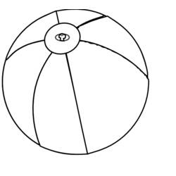 ぬりえページ: ビーチボール (オブジェクト) #169170 - 無料の印刷可能なぬりえページ