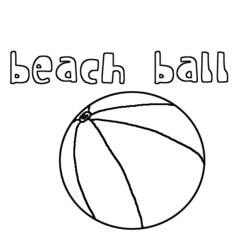 ぬりえページ: ビーチボール (オブジェクト) #169180 - 無料の印刷可能なぬりえページ