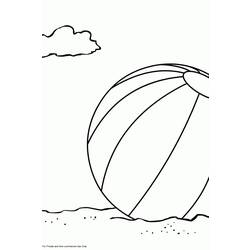ぬりえページ: ビーチボール (オブジェクト) #169184 - 無料の印刷可能なぬりえページ
