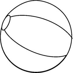 ぬりえページ: ビーチボール (オブジェクト) #169222 - 無料の印刷可能なぬりえページ