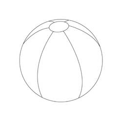 ぬりえページ: ビーチボール (オブジェクト) #169254 - 無料の印刷可能なぬりえページ