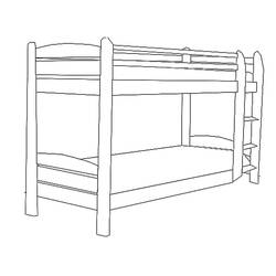 ぬりえページ: ベッド (オブジェクト) #167845 - 無料の印刷可能なぬりえページ