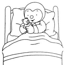 ぬりえページ: ベッド (オブジェクト) #168104 - 無料の印刷可能なぬりえページ